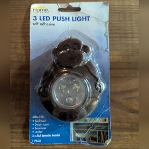 Home Luminaire 3 Led Push Light Monkey New In Package, Self-adhesive Night Light